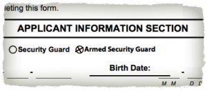 Armed Security Guard Application New York