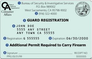 california guard card training