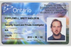 security guard license canada